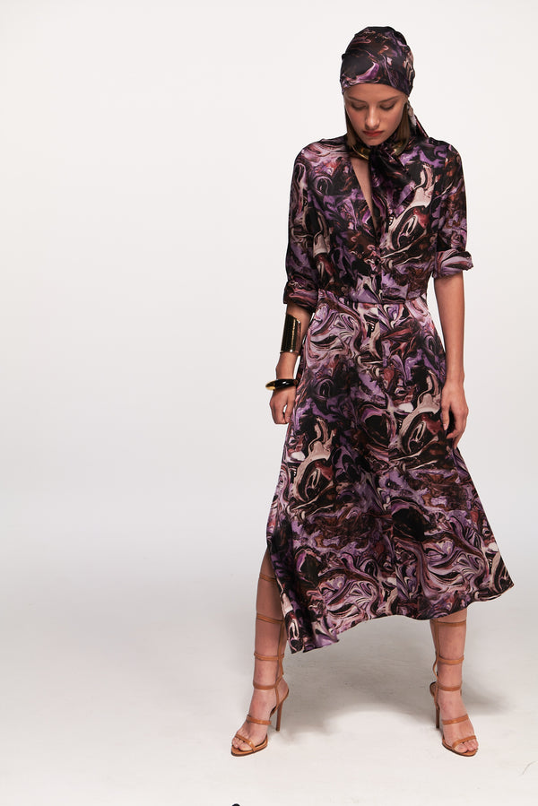 Theresa Scarf Blouse Dress