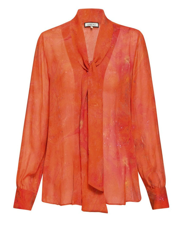 Kareno Dea Silk Blouse Golden Hour