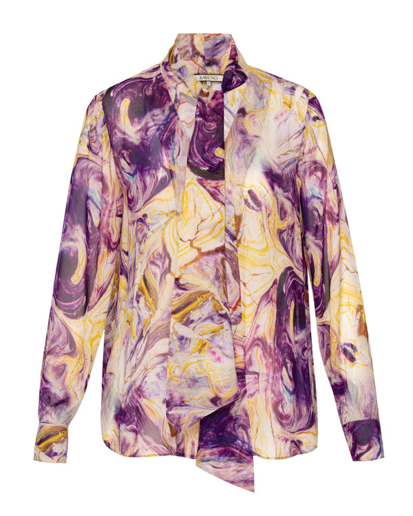 Kareno Dea Silk Blouse Sunset