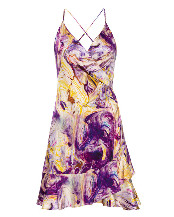 Kareno Noora Silk Dress Sunset