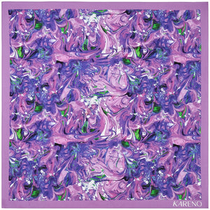 Kareno Silk Scarf Lavender Oasis