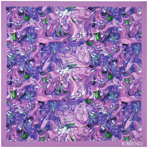 Kareno Silk Scarf Lavender Oasis