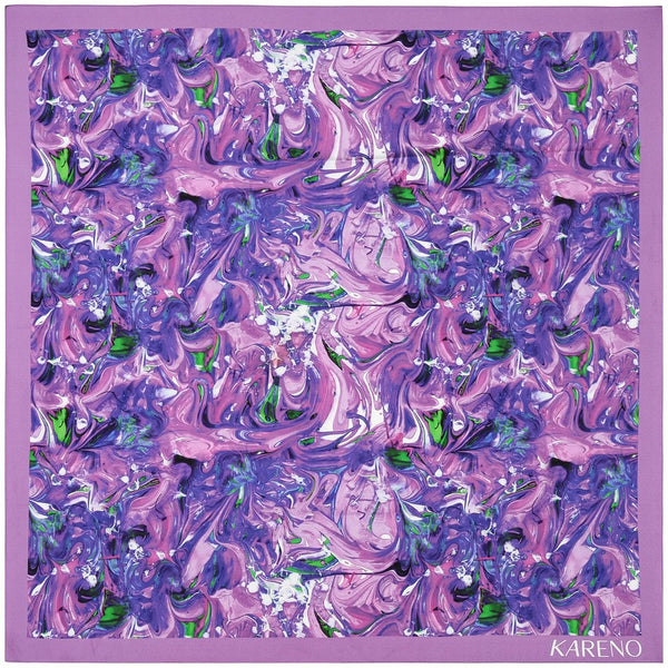 Kareno Silk Scarf Lavender Oasis