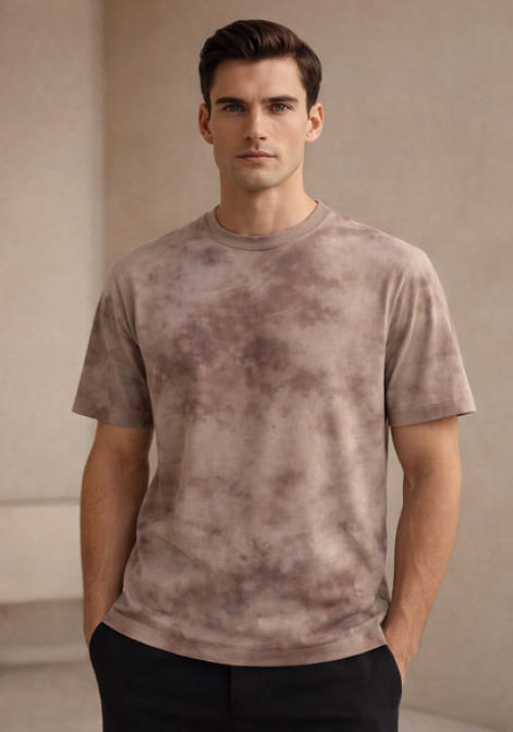 Kareno Tie-Dye Premium Tee – Earth Tone
