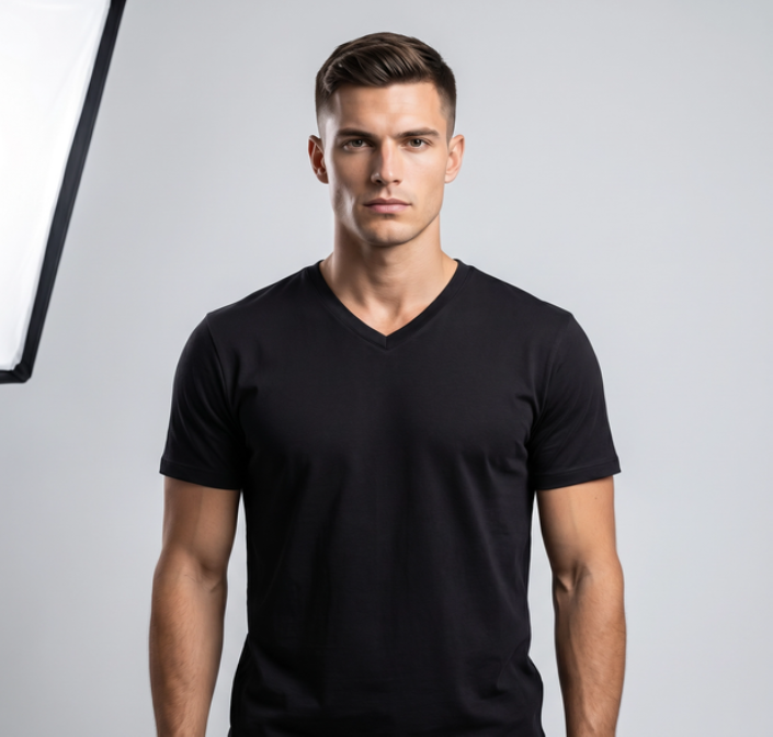 Kareno Premium Scuba V-Neck T-Shirt