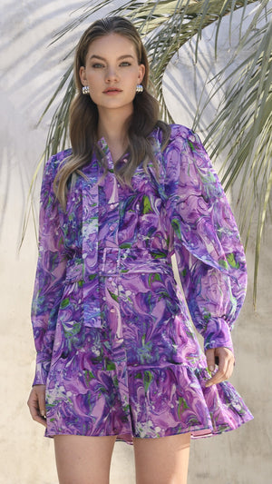 Kareno Thalia Dress Lavender Oasis