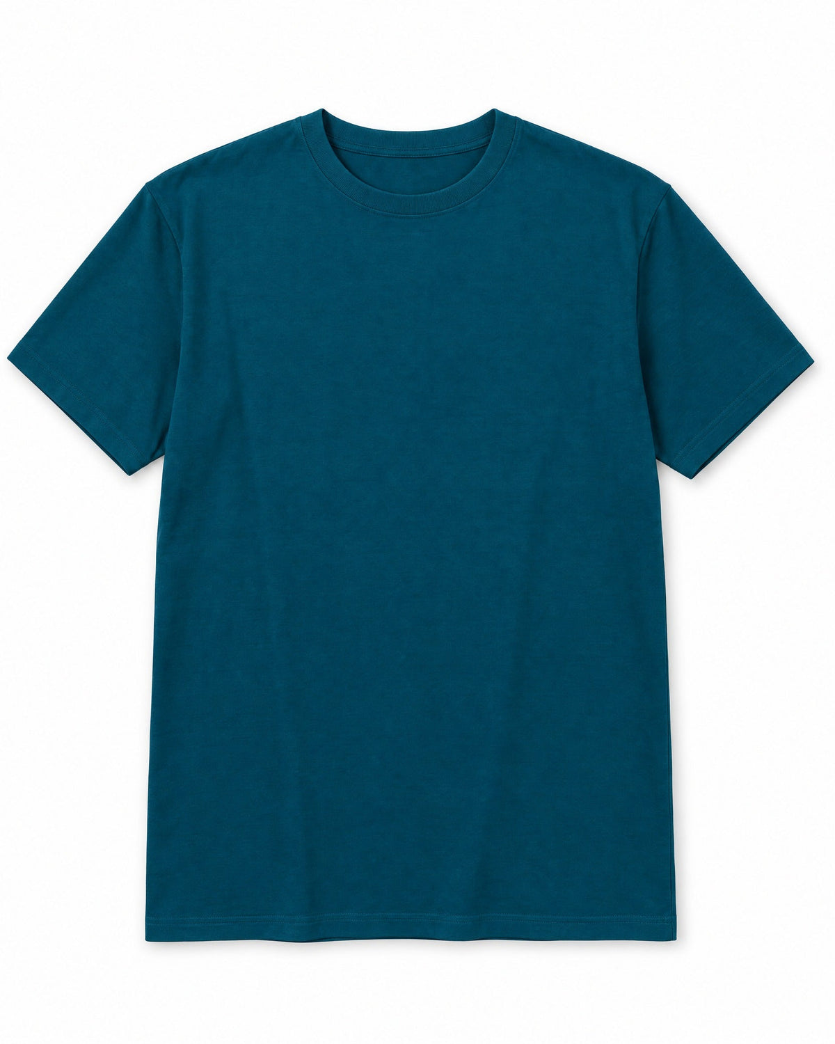 Contour Crew Tee in Teal, front view