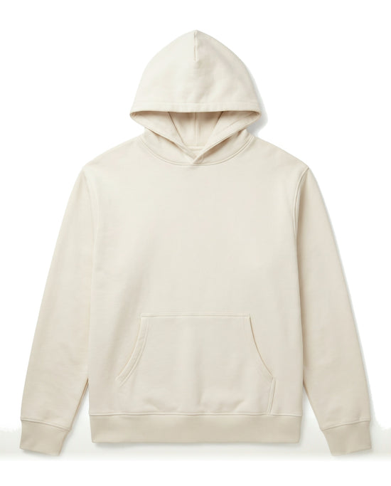 Halo Pullover Hoodie in Ivory, women's, front view