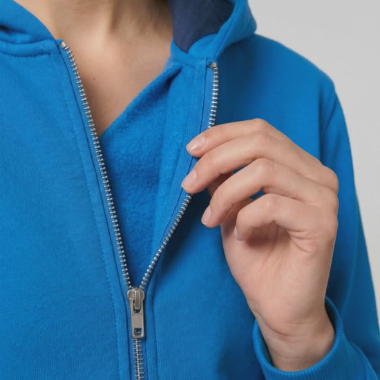 Ridge Full-Zip Hoodie, women's, fleece stretch close-up video