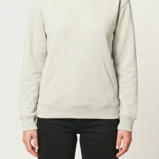 Halo Pullover Hoodie, women's, fleece and kangaroo pocket close-up video