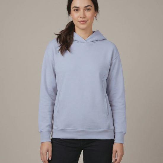 Seamline Pullover Hoodie, women's, studio turn video